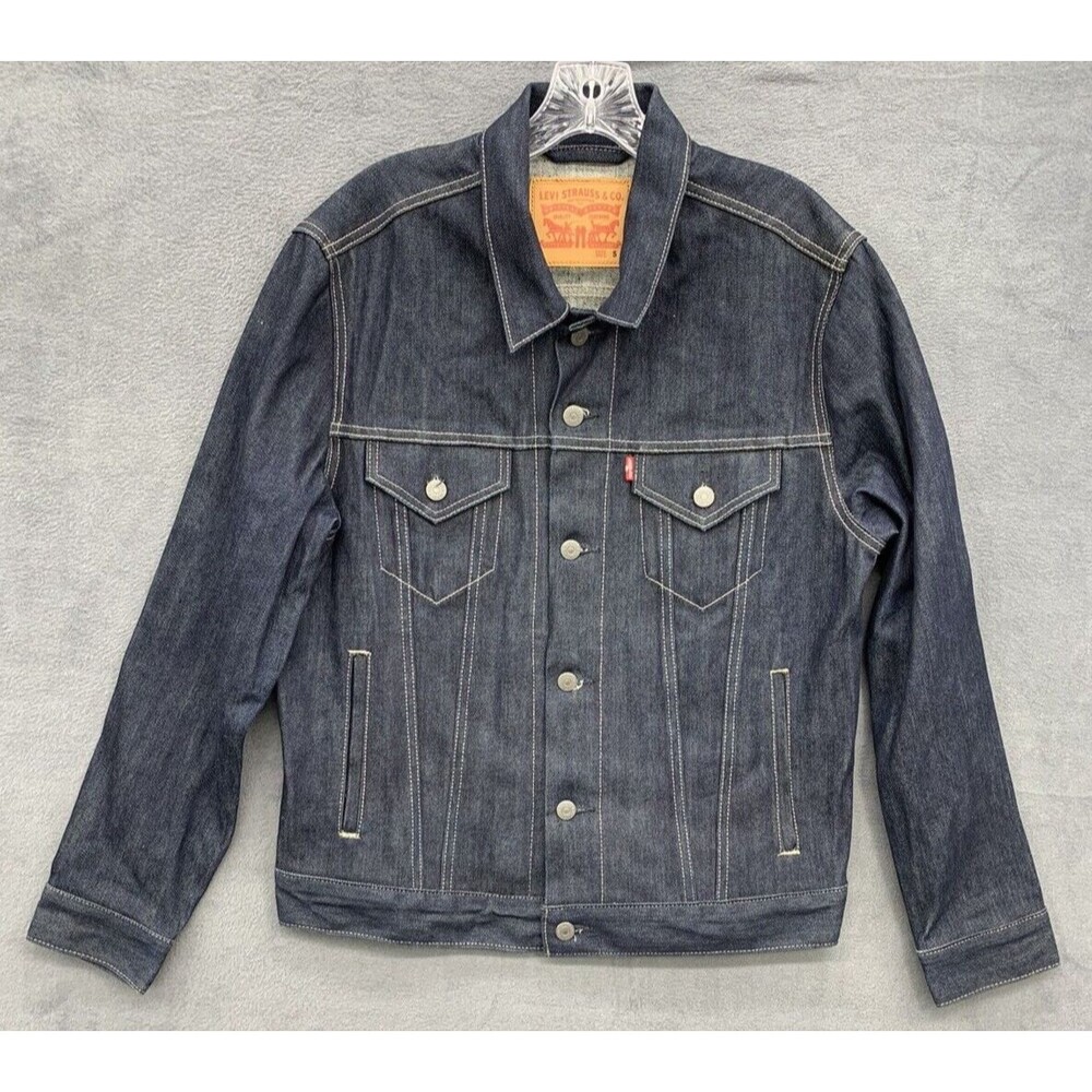 Levi's Trucker Denim Jean Jacket Dark Indigo Blue Men’s
